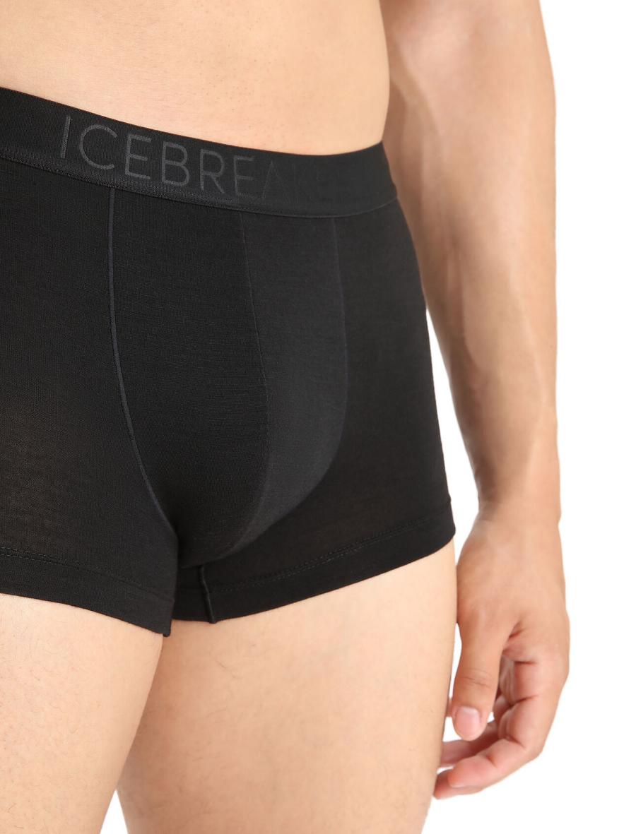 Icebreaker Cool-Lite™ Merino Anatomica Trunks Miesten Alusvaatteet Mustat | FI 1290MQZA